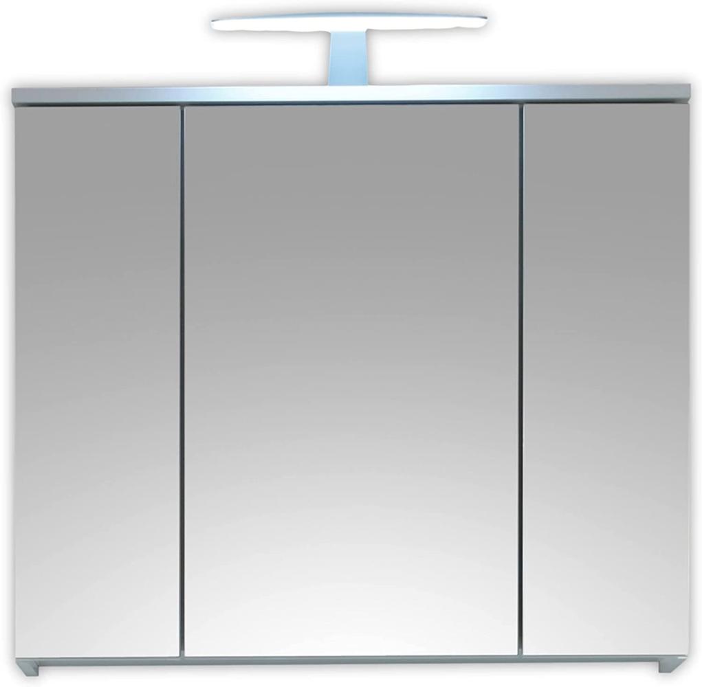 Spiegelschrank SPICE Badezimmer Bad Schrank weiß mit LED Bild 1
