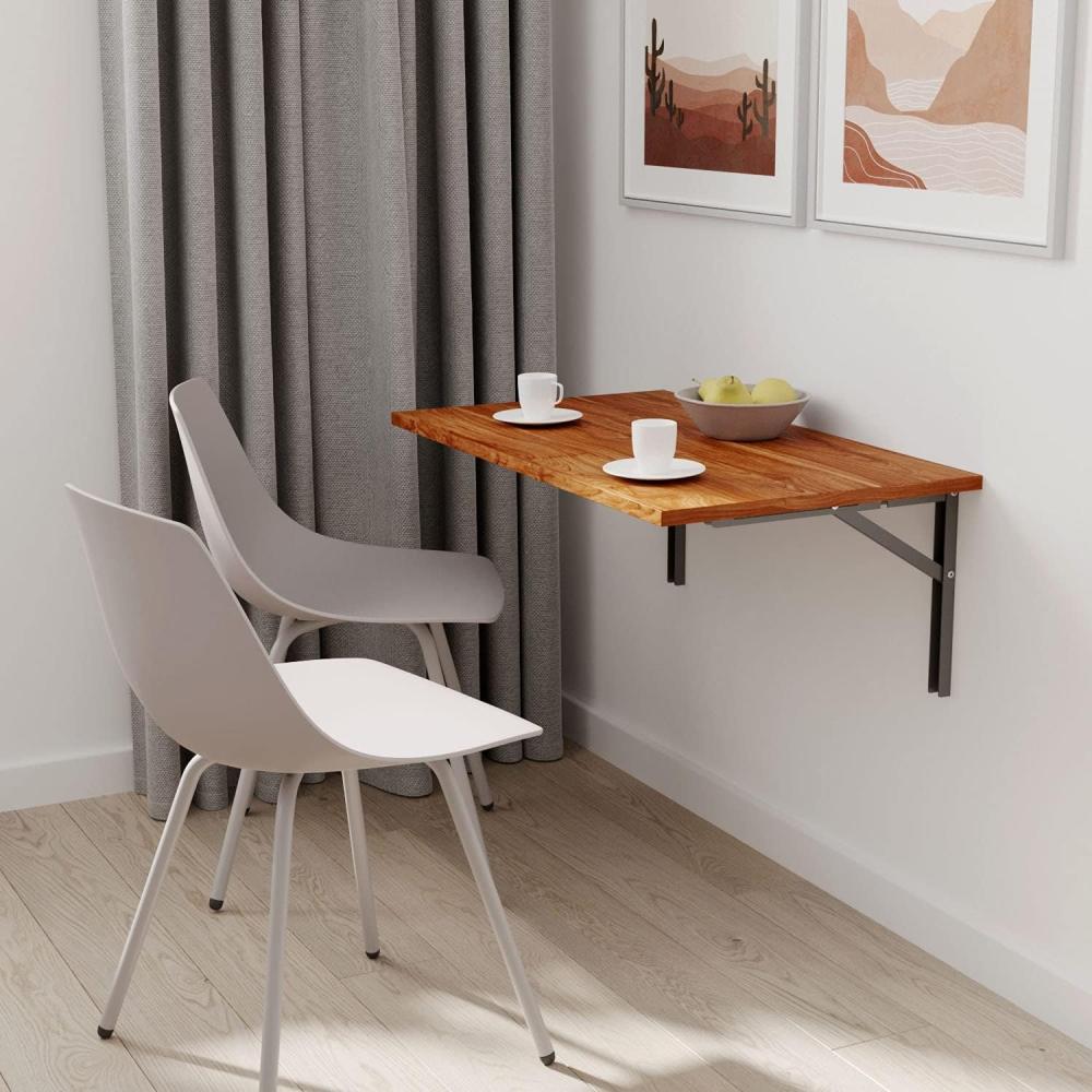 mikon 80x60 | Wandklapptisch Klapptisch Wandtisch Küchentisch Schreibtisch Kindertisch | Burgund Bild 1