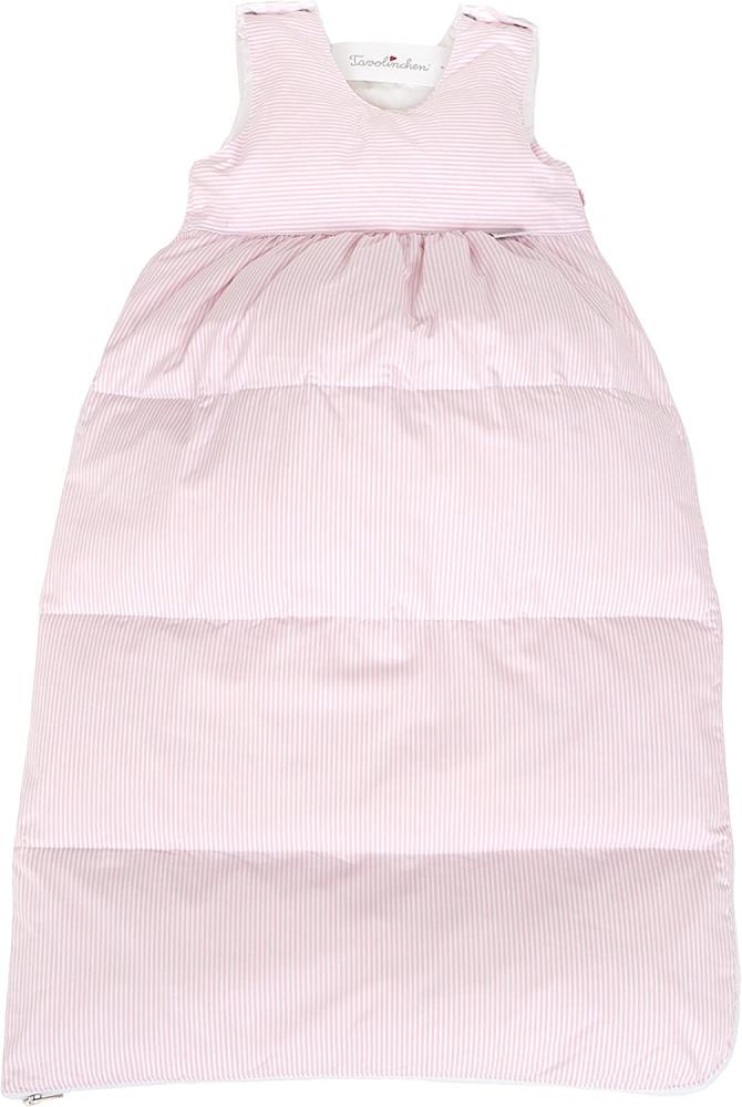 Tavolinchen Babyschlafsack Daunenschlafsack\"Streifen klassisch\" Kinderschlafsack - rose - 60cm Bild 1