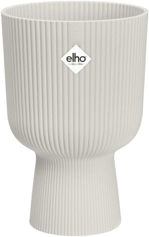 elho Vibes Fold Coupe 14 Pflanzentopf - Blumentopf für Innen - 100% recyceltem Plastik - Ø 13. 9 x H 21. 0 cm - Weiß/Seidenweiß Bild 1