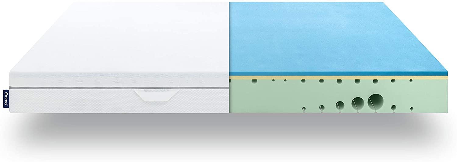 EMMA One 7-Zonen Viscoschaummatratze, Liegegefühl Medium, Öko-Tex Zertifiziert, 150x200 cm, atmungsaktiv Bild 1