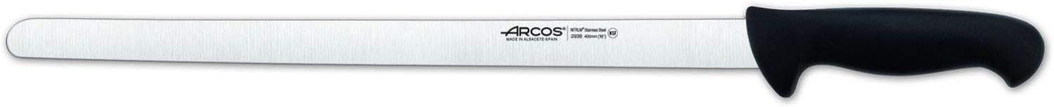 Arcos 293825 Schneidmesser-Schinkenmesser, Kunststoff, Schwarz, 400 mm Bild 1