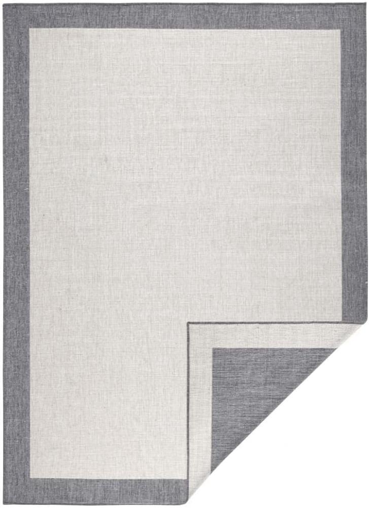 In- & Outdoor Wendeteppich Panama Creme Grau - 200x290x0,5cm Bild 1