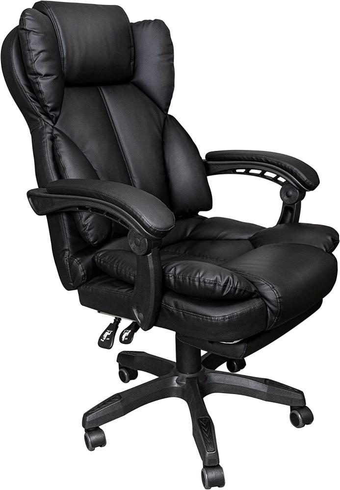 Trisens Schreibtischstuhl Bürostuhl Gamingstuhl Racing Chair Chefsessel mit Fußstütze Bild 1