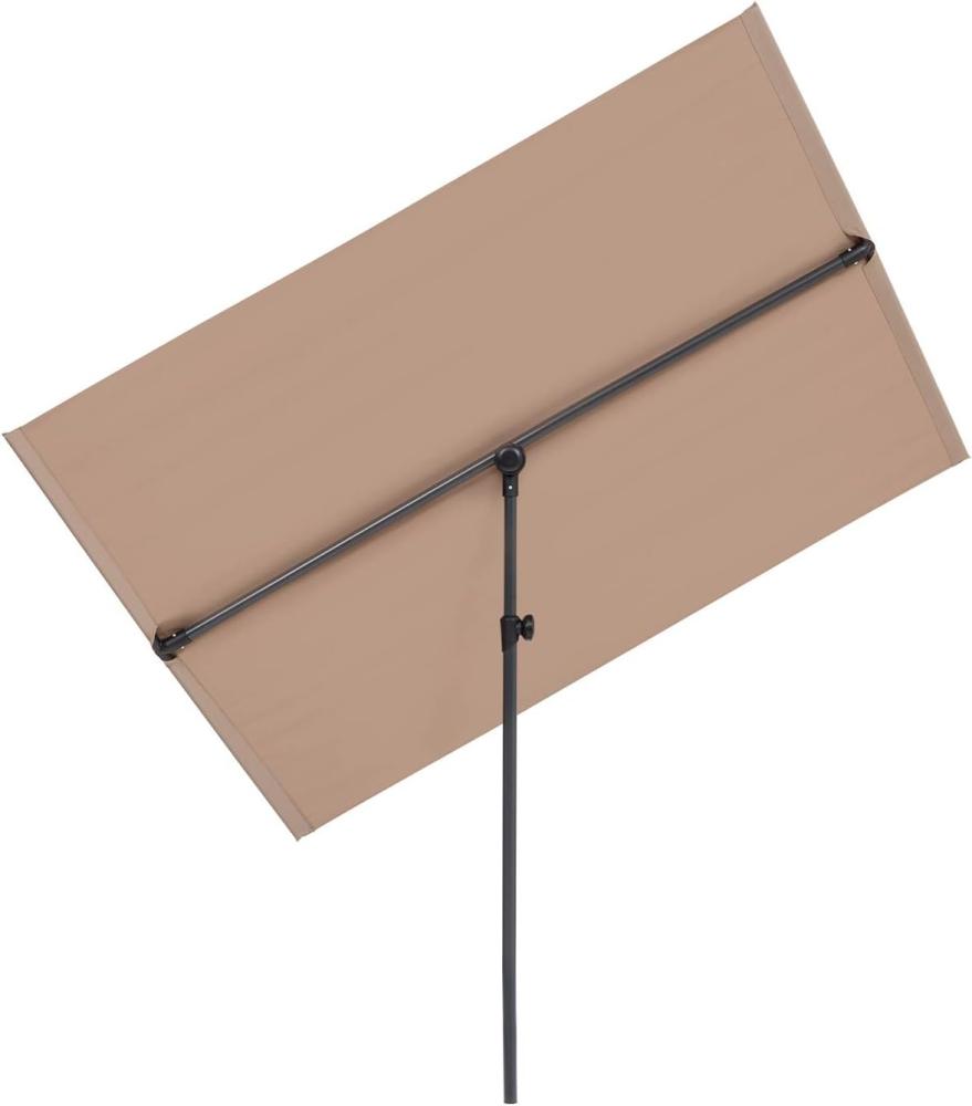 Flex-Shade L Sonnenschirm 130 x 180 cm Polyester UV 50 taupe Taupe Bild 1