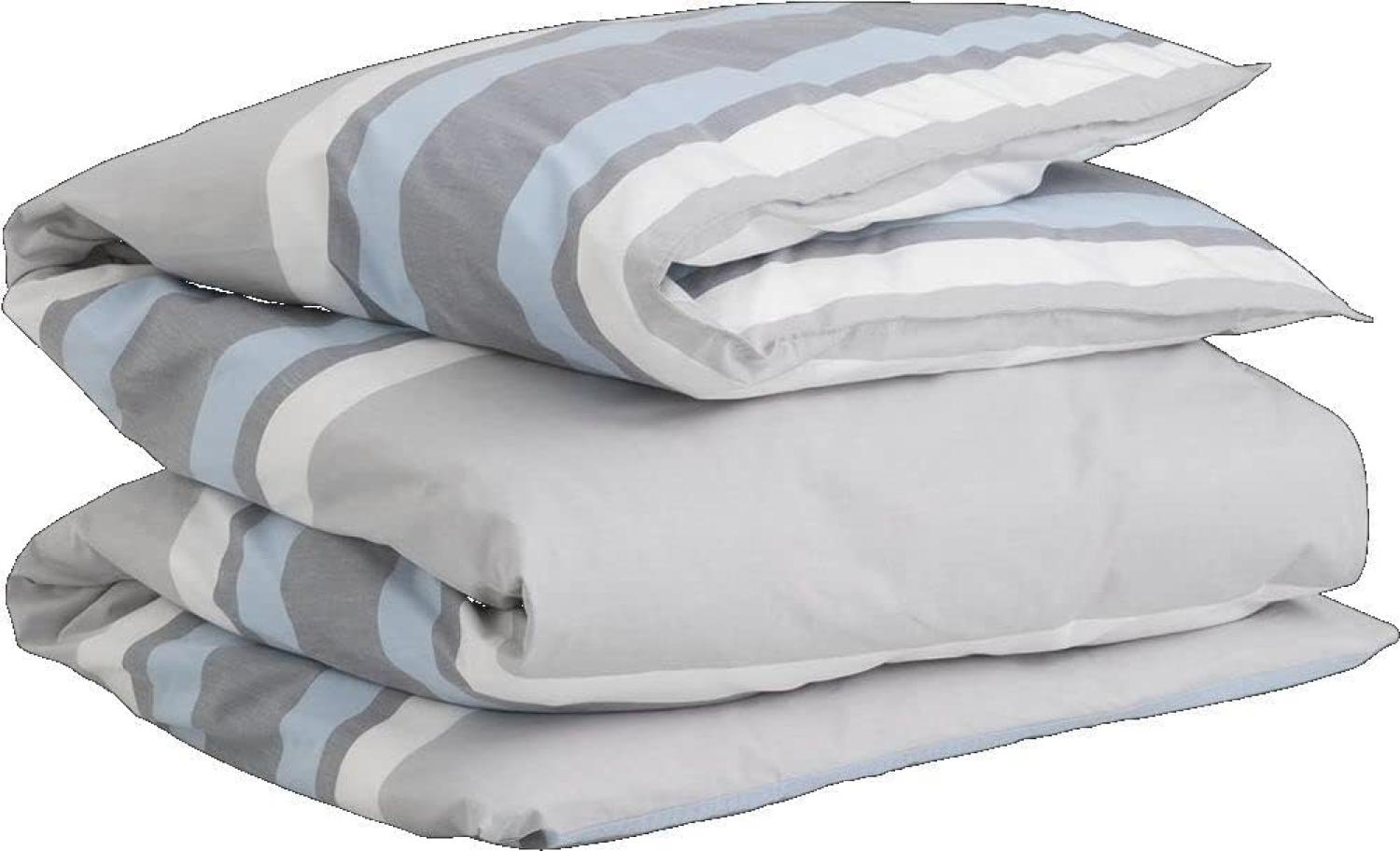 GANT Bettdeckenbezug Bettwäsche Oxford Stripe Grey 135 x 200 cm Bild 1
