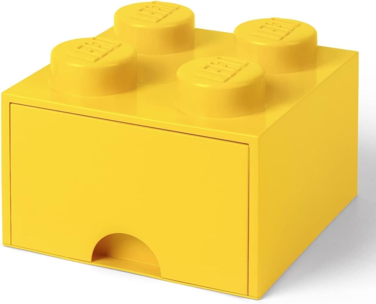 Lego 'Storage Brick 4' Aufbewahrungsbox gelb mit 1 Schublade Bild 1