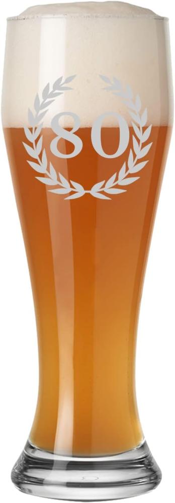 Luxentu Weizenglas Weißbierglas 0,5 Liter - 80. Jubiläum Bild 1