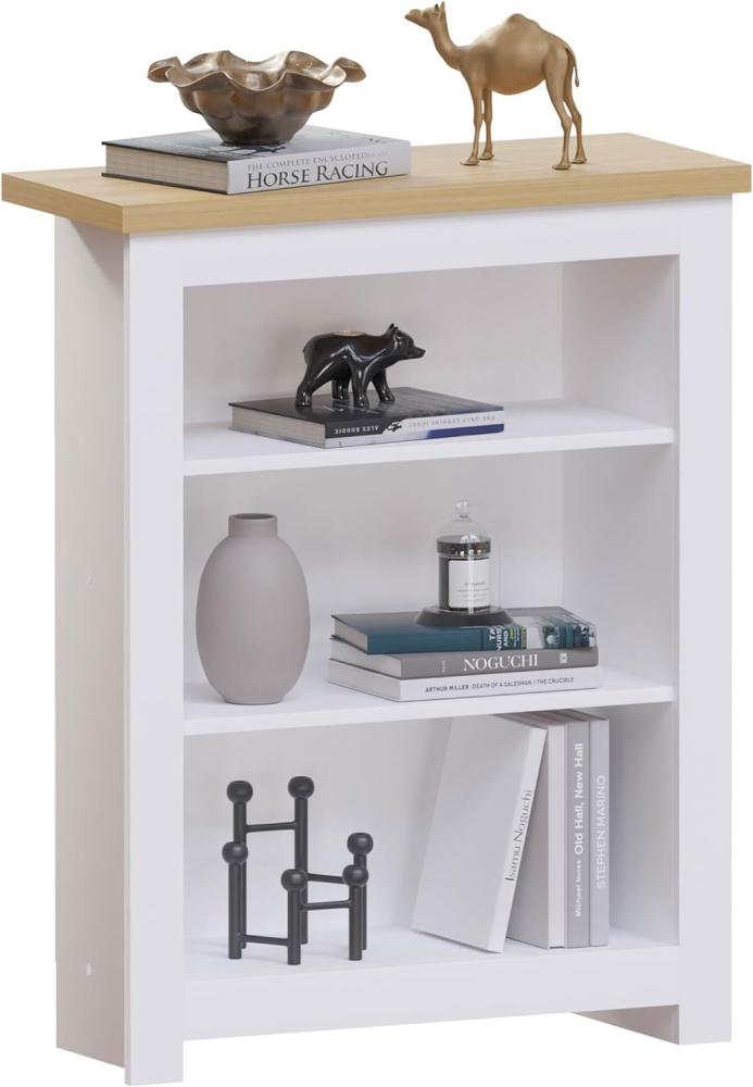 Vida Designs Büro-Bücherregale, MDF, Spanplatte und Melaminfurnier, Weiß, Standard Bild 1