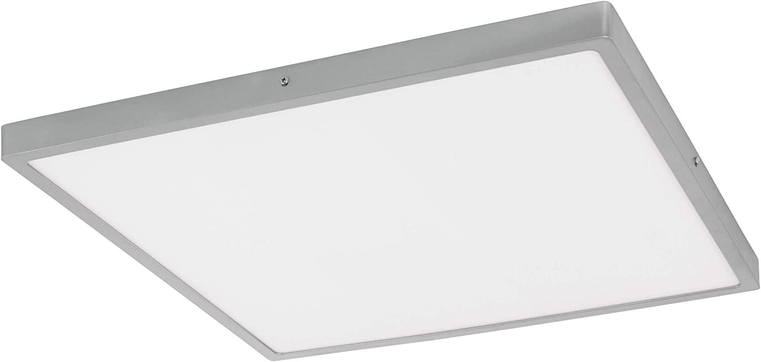 Eglo 97274 LED Aufbauleuchte FUEVA 1 silber weiß L:50cm B:50cm H:3cm 3000K Bild 1