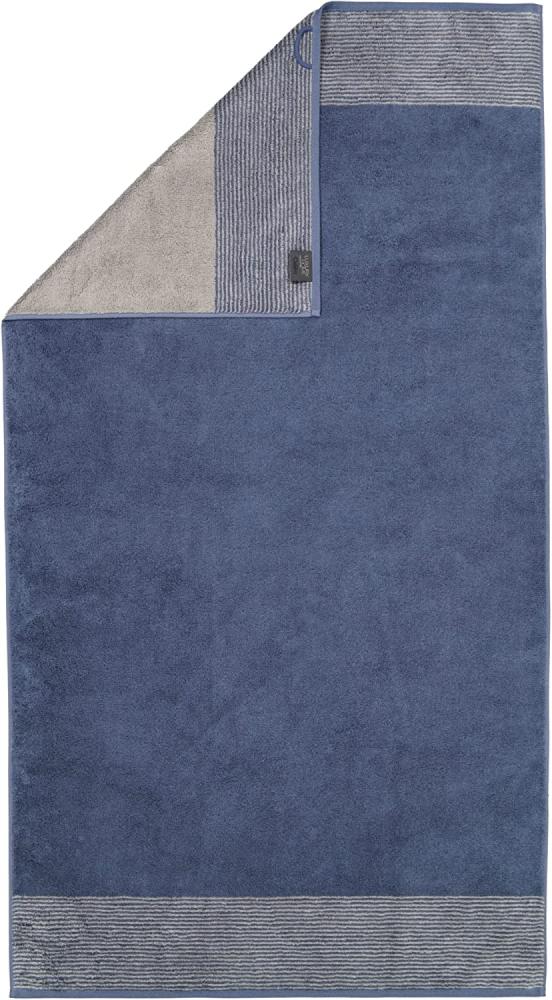Cawö Handtücher Two-Tone | Duschtuch 80x150 cm | nachtblau Bild 1