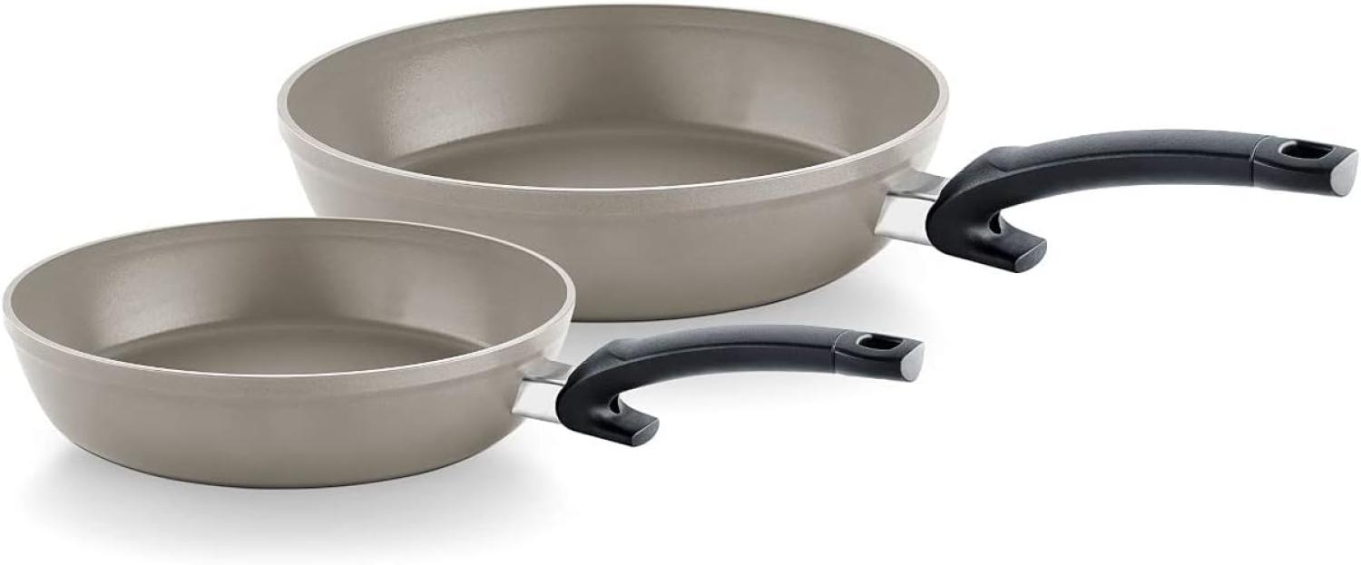 [Exclusive to Amazon] Fissler Ceratal Comfort Pfannen-Set / 2-teilig, Aluminium-Pfanne, Keramik-beschichtet (24+28 cm) Ceramic Bratpfanne antihaftend – Induktion Bild 1