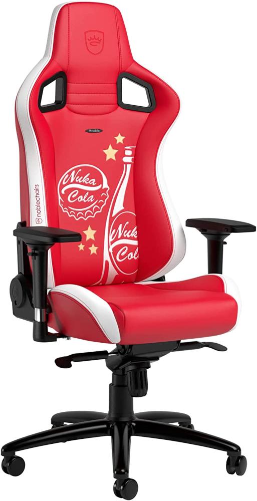 noblechairs Epic Gaming Stuhl Nuka Cola Edition, Bürostuhl Ergonomisch, Kopf- und Lendenstütze, Entwickelt für Nutzer bis 120kg und 1,85 Meter Hoch Bild 1