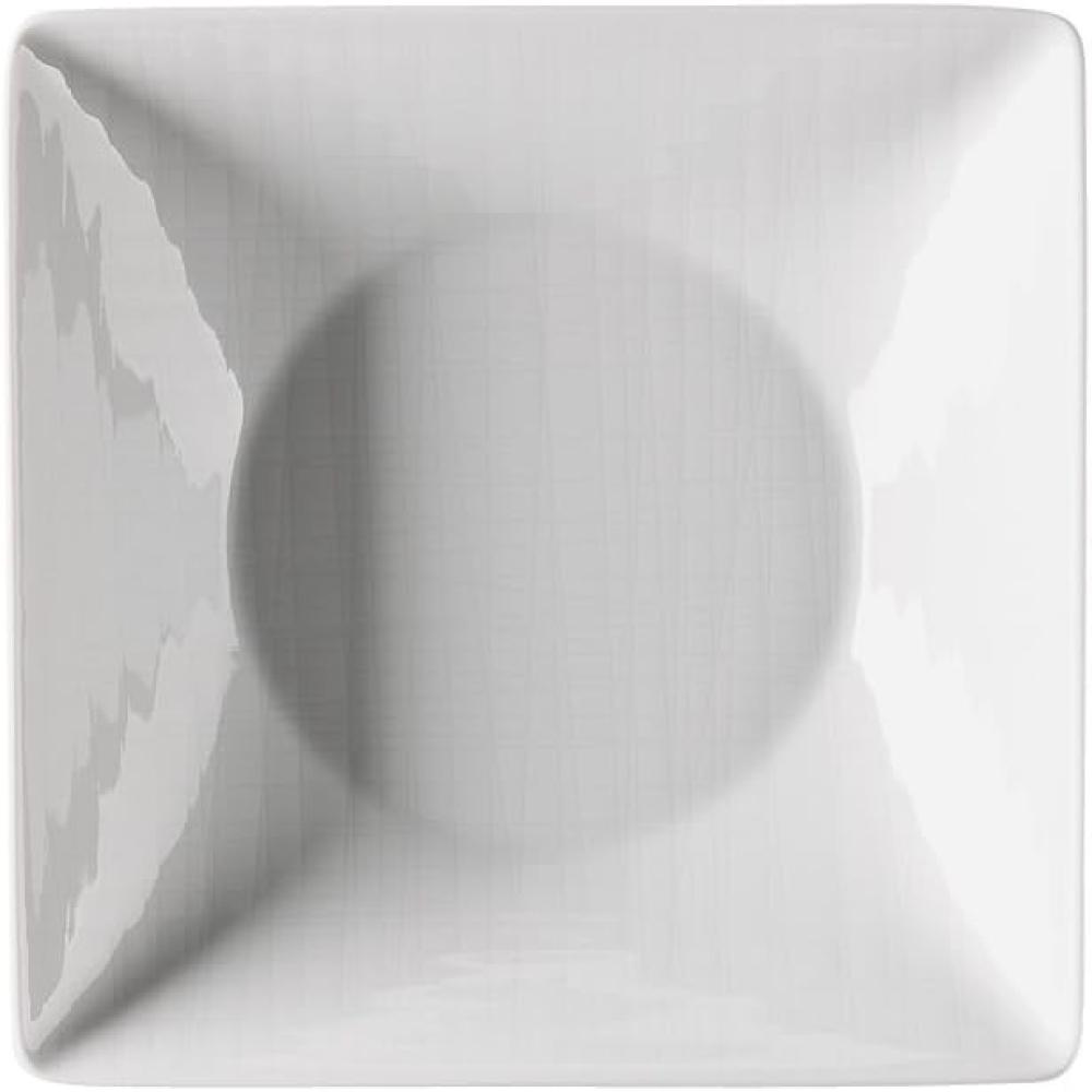 Teller quadratisch 20 cm tief Mesh Weiss Rosenthal Suppenteller - Mikrowelle geeignet, Spülmaschinenfest Bild 1