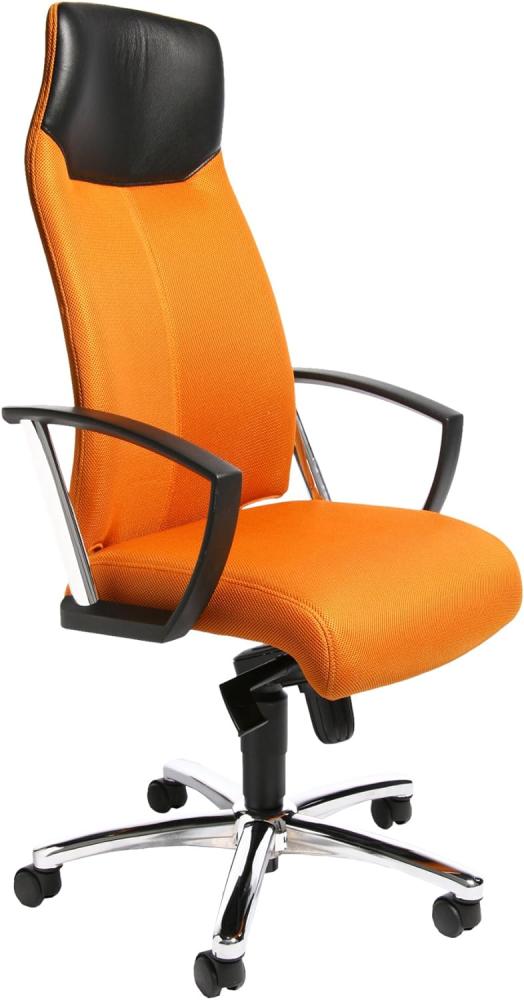 Topstar SU39A BG4 Bürostuhl High Sit up orange mit Armlehnen Bild 1