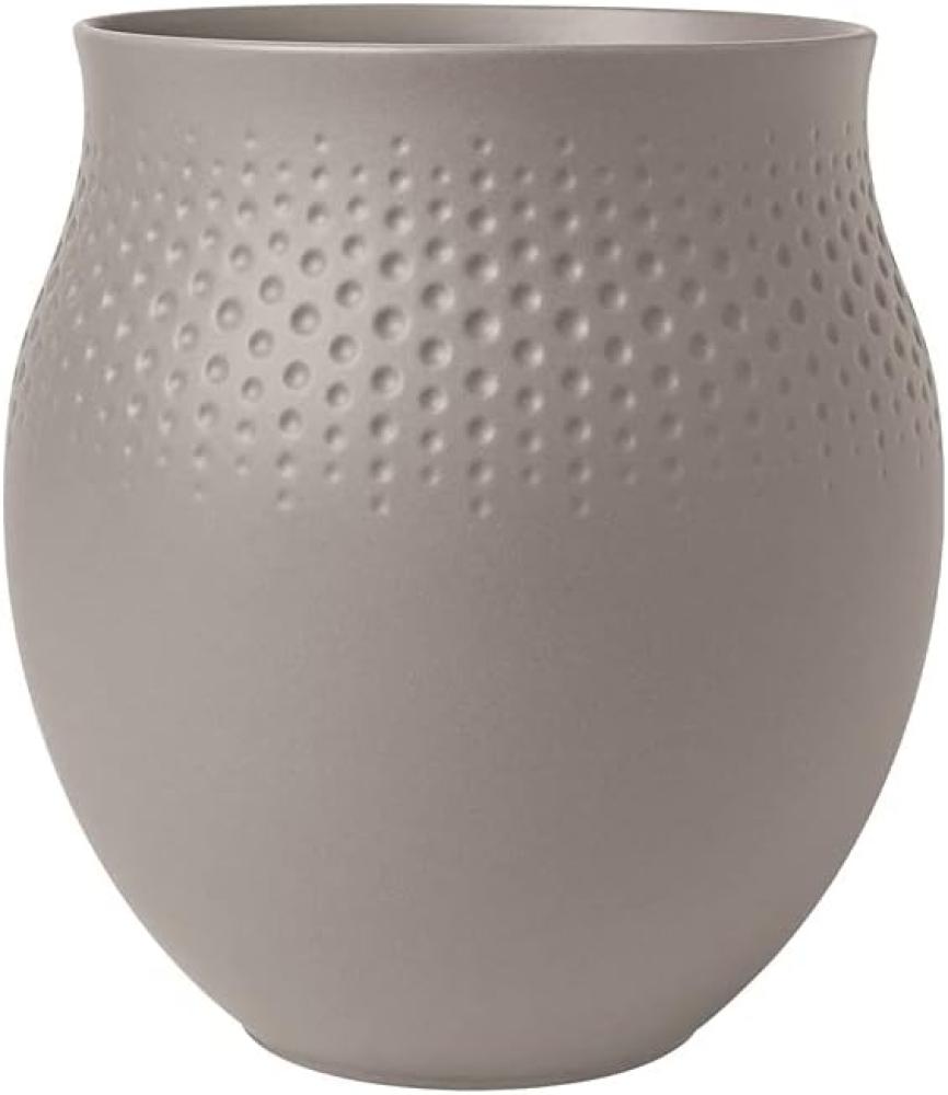 Villeroy & Boch Manufacture Collier Vase Perle 18 cm taupe - A Bild 1