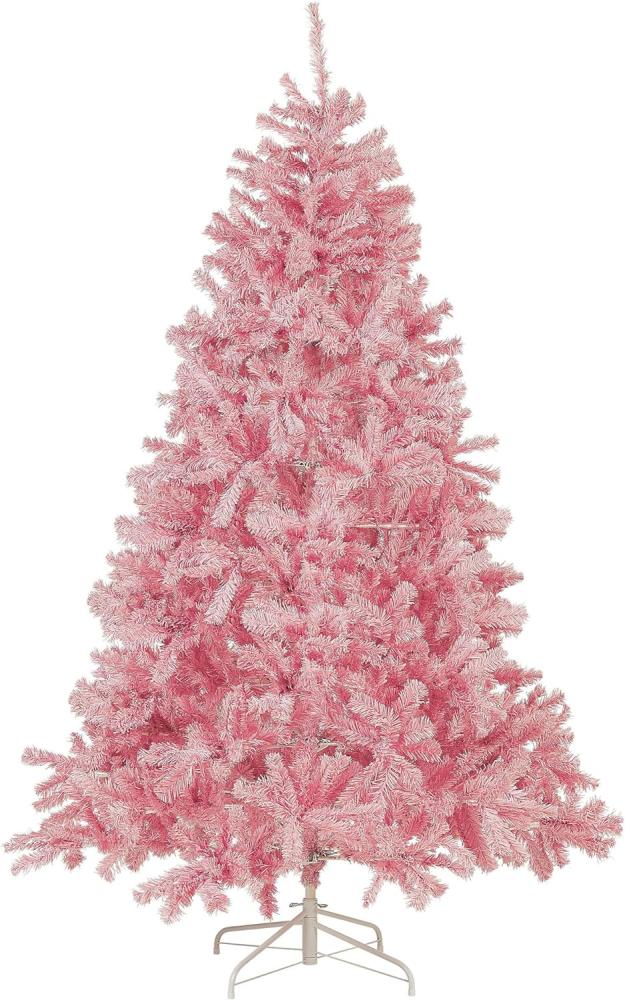 Künstlicher Weihnachtsbaum 210 cm rosa FARNHAM Bild 1