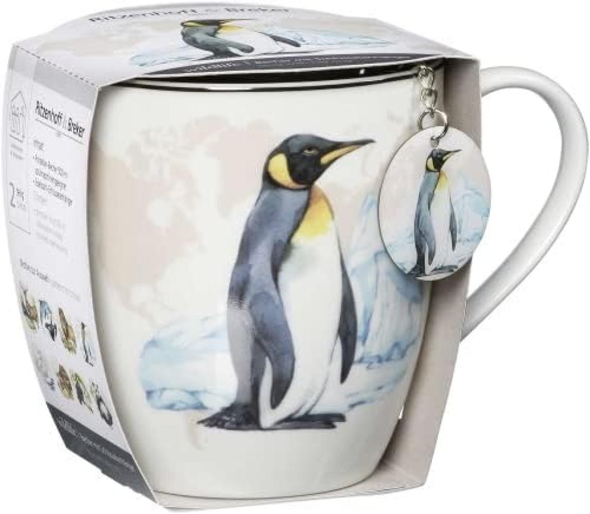 Geschenk-Set Jumbotasse mit Anhänger Wildlife - Jumbotasse mit Anhänger Pinguin Bild 1