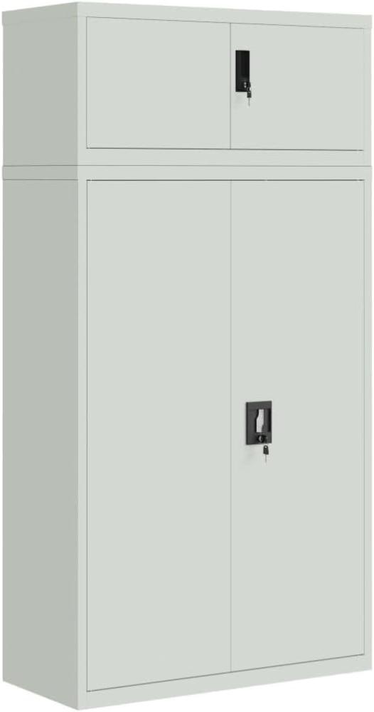 Aktenschrank Hellgrau 90x40x180 cm Stahl 3188319 Bild 1