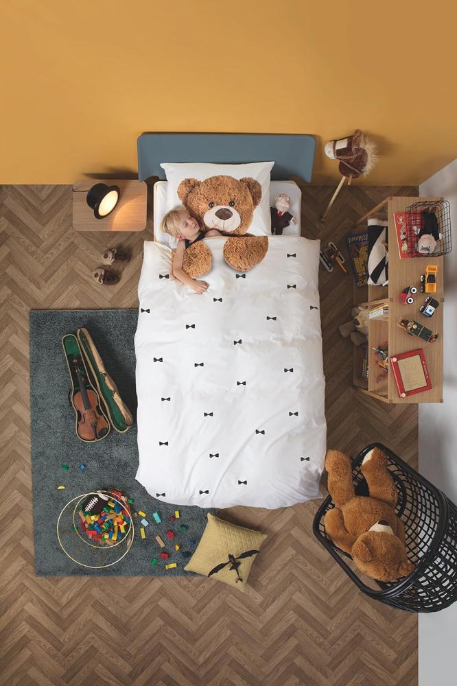 Snurk Bettbezug Teddybär 140 x 200/220 cm Weiß Bild 1