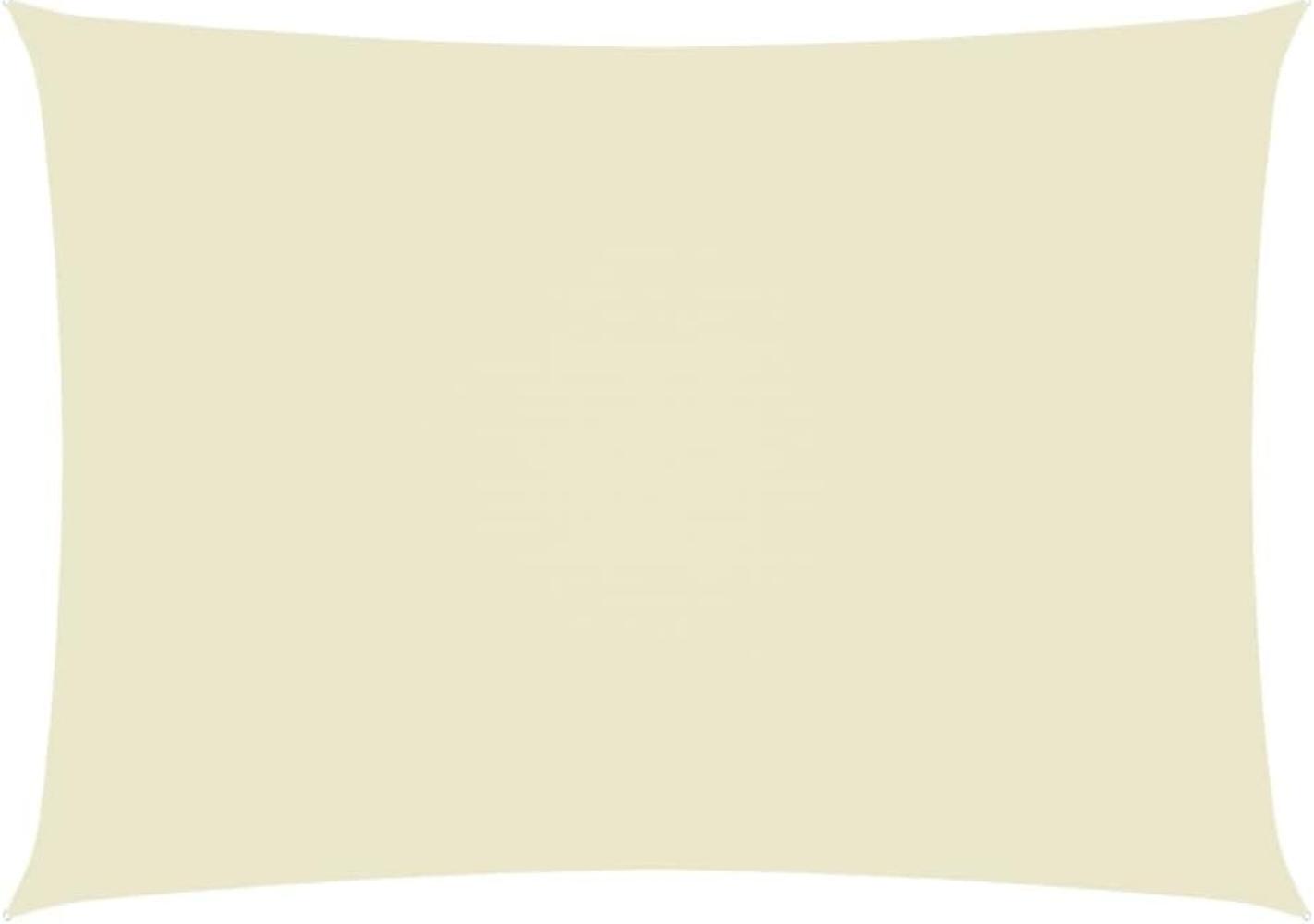 Sonnensegel Oxford-Gewebe Rechteckig 2x4,5 m Cremeweiß Bild 1