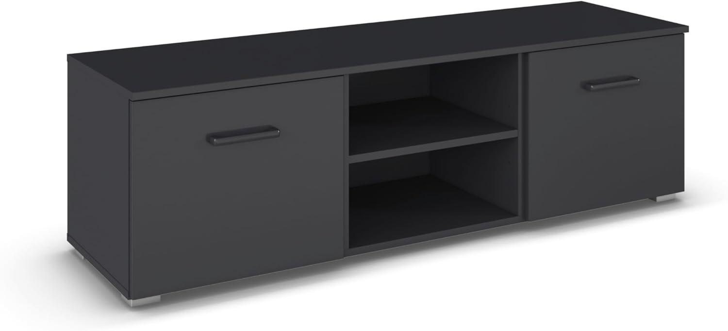 Rauch Möbel Allrounder TV-Element, Holzwerkstoff, Grau-Metallic, 140x43x42 Bild 1