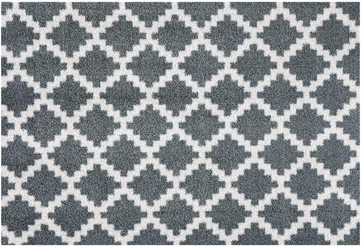 Kurzflor Fußmatte Elegance Grau Anthrazit - 50x70x0,7cm Bild 1