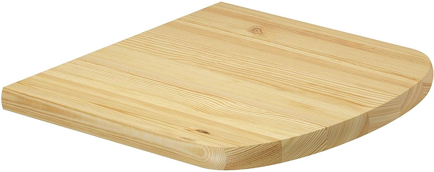 Erst-Holz Bettablage 2 Stück Kiefer Massivholz Nachttisch-Regal Bild 1