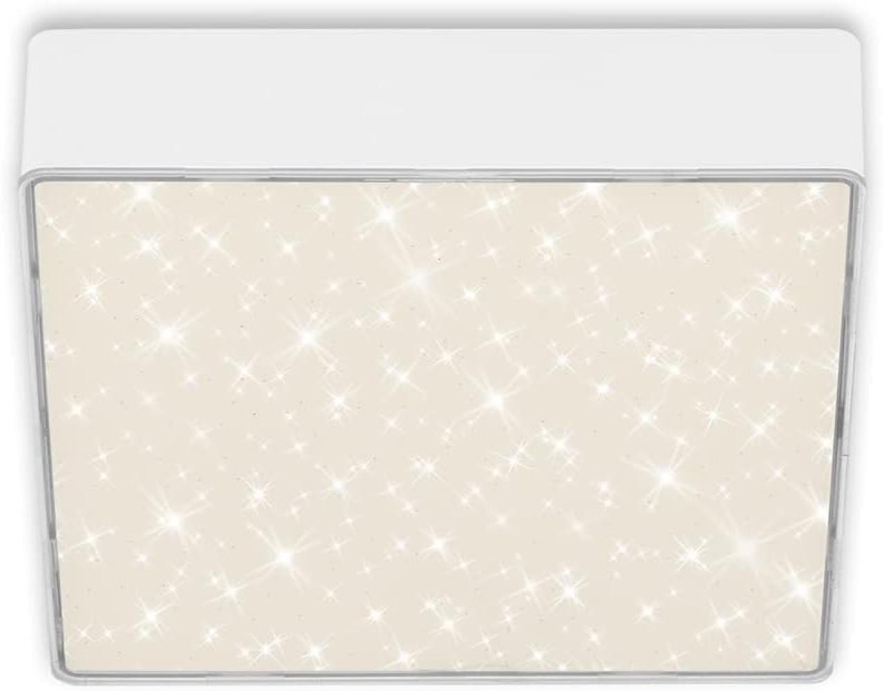 Briloner LED Deckenleuchte Flame Star weiß 15,7 cm mit Sternenhimmel Bild 1