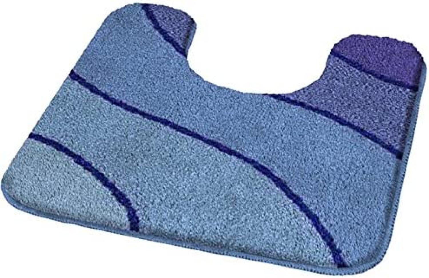 Kleine Wolke Badteppich Wave marineblau, 70 x 120 cm Bild 1