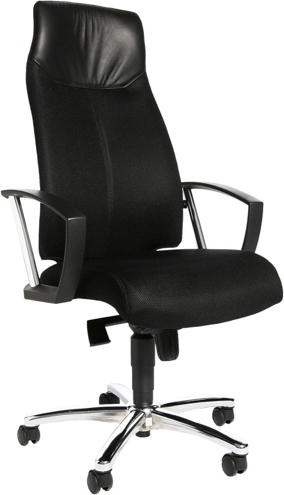 Topstar SU39A BG0 Bürostuhl High Sit up schwarz mit Armlehnen Bild 1