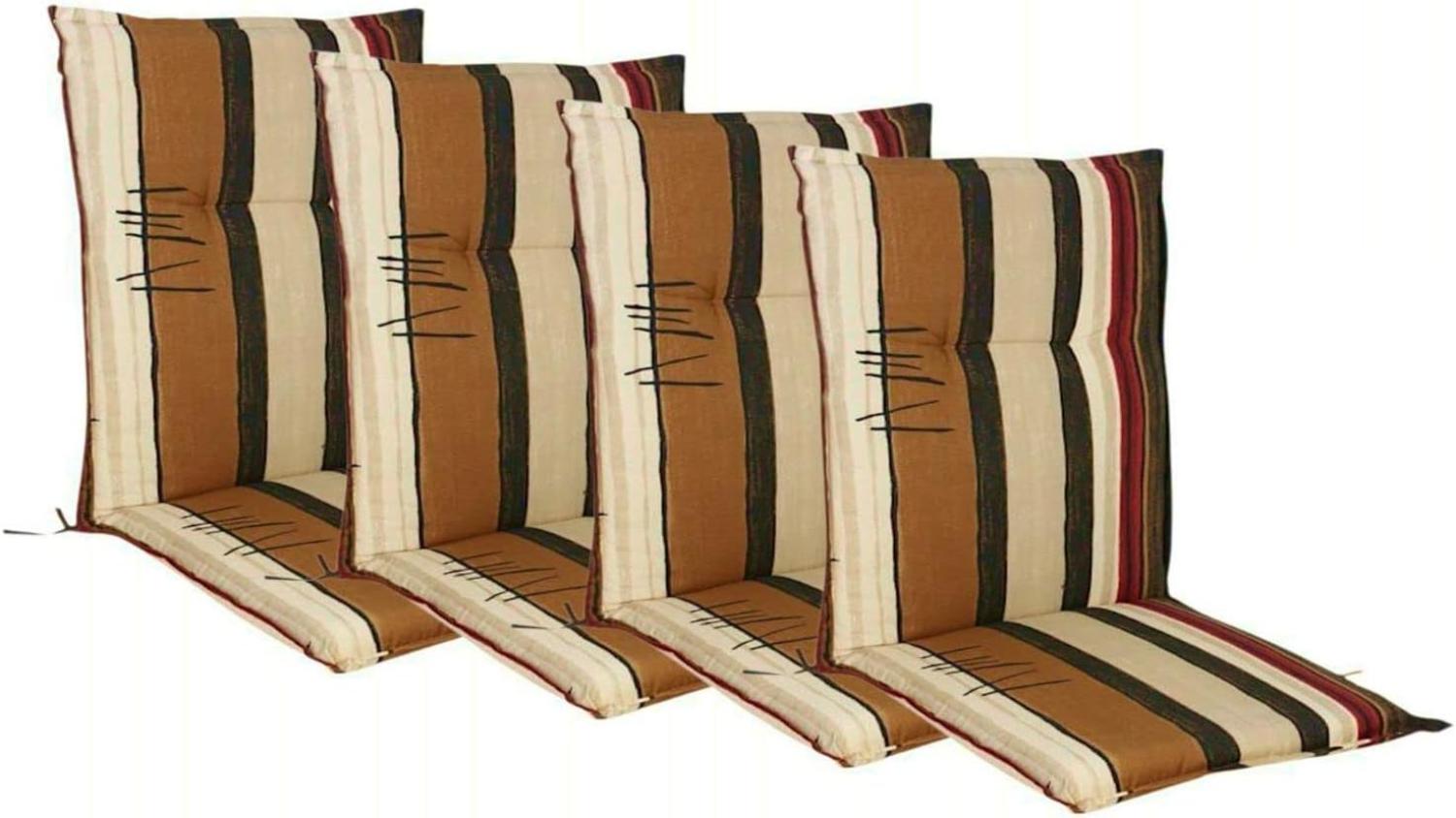 4x Niederlehner Polsterauflage 105x50 Stuhlkissen Sesselauflage Sitzpolster Bild 1