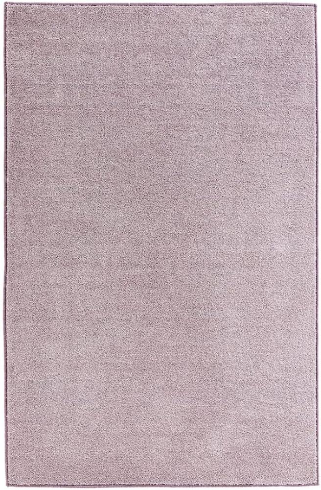 Kurzflor Teppich Pure Uni Flieder-Rosa - 160x240x1,3cm Bild 1