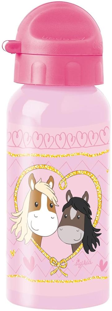 Sigikid Kinder Edelstahl-Trinkflasche 400 ml Pony Love - A Bild 1