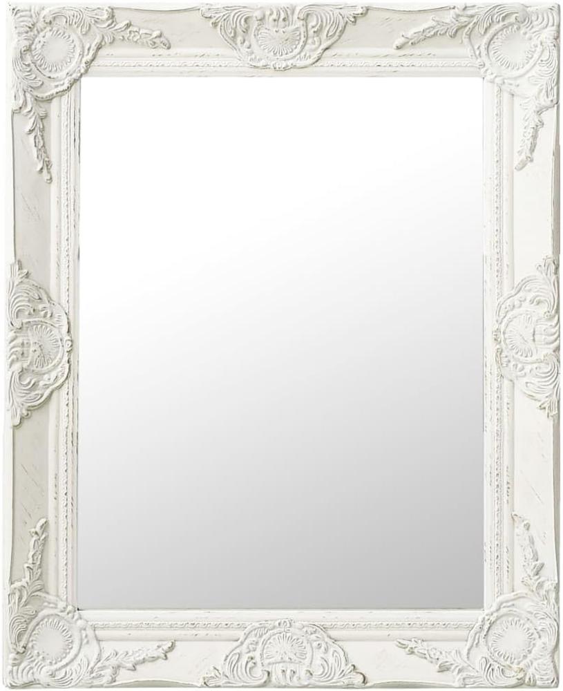 vidaXL Wandspiegel im Barock-Stil 50 x 60 cm Weiß [320316] Bild 1