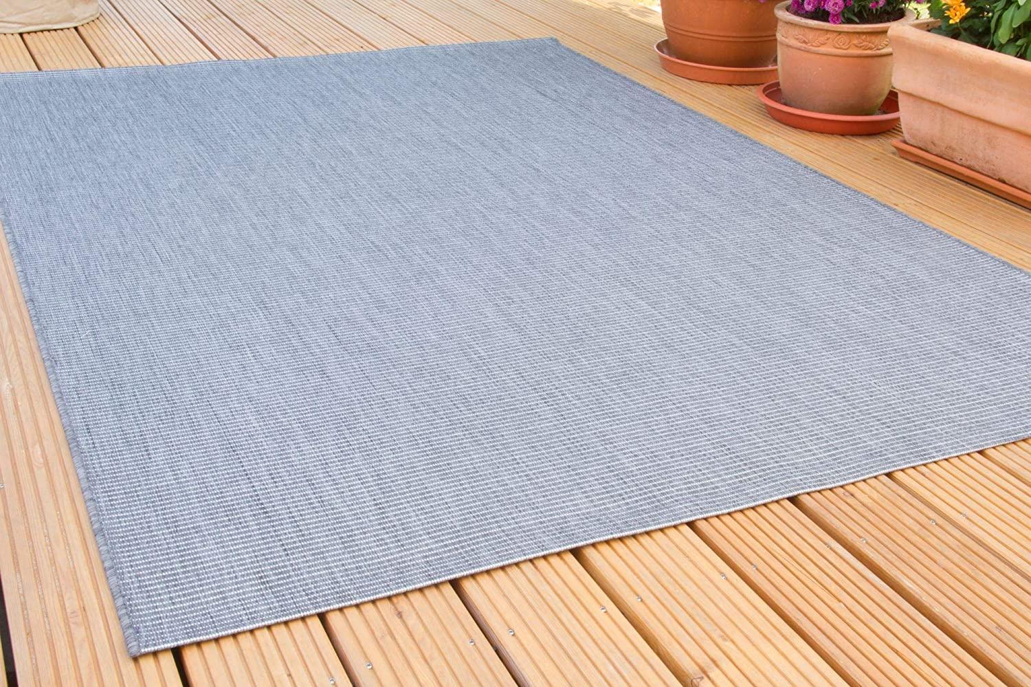In- und Outdoor Teppich Halland, Farbe: Grau, Größe: 120x170 cm Bild 1