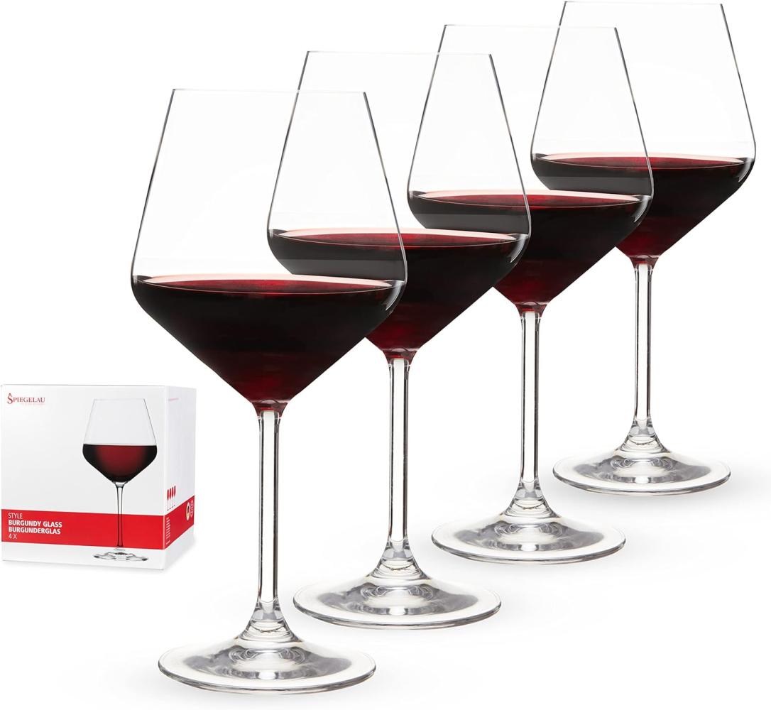 Spiegelau Style Burgunderglas, 4er Set, Weinglas, Rotweinglas, Weinkelch, Kristallglas, 640 ml, 4670180 Bild 1