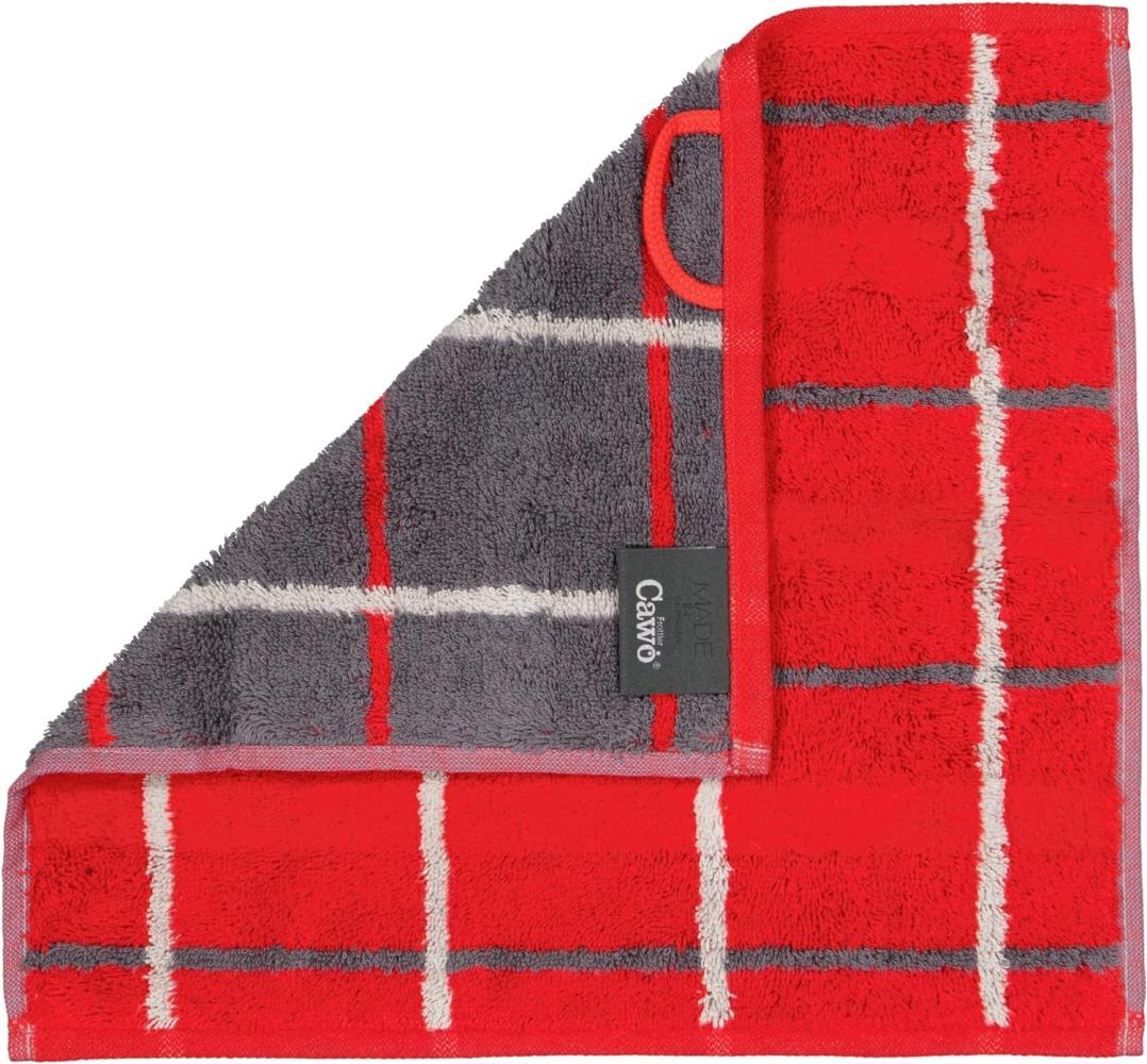 Cawö Handtücher Noblesse Square Karo 1079 | Seiflappen 30x30 cm | rot Bild 1