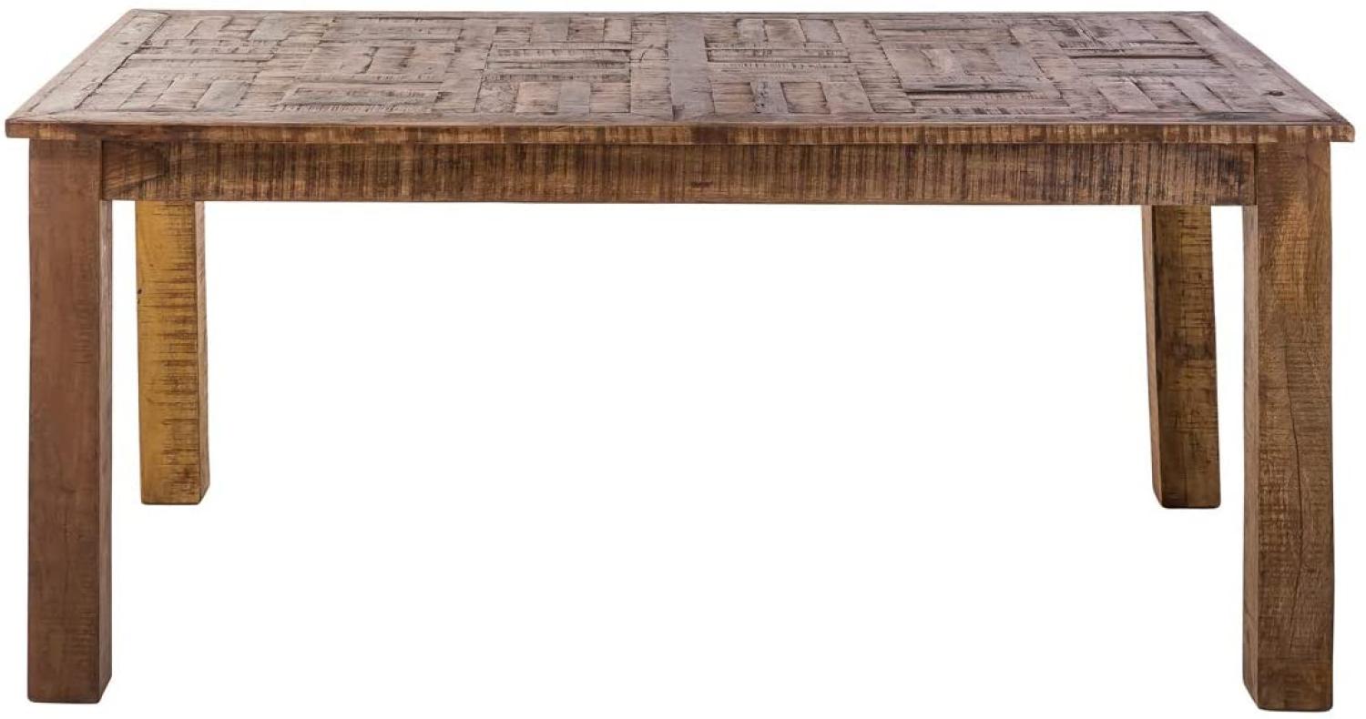 'Priya' Esstisch, Recyceltes Massivholz, 160 x 90 cm Bild 1
