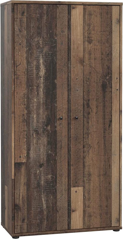 Kommode Sideboard Highboard Schuhe Stauraum Ordner Büro ca. 74 x 149 x 35 cm Old Wood Altholz Nb. Bild 1