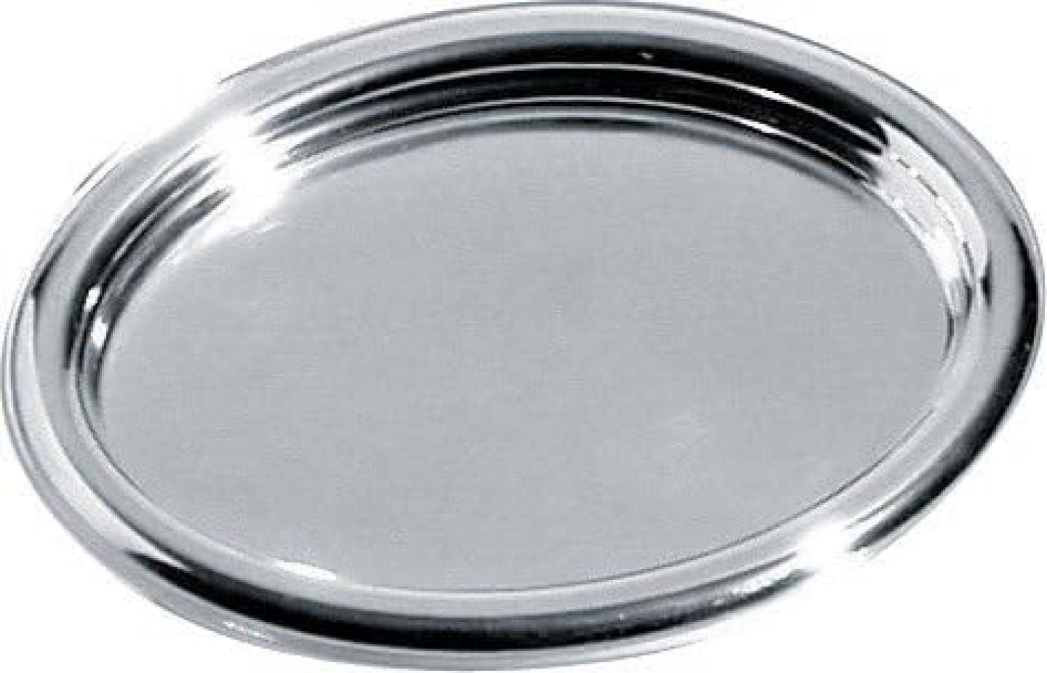Alessi Tablett oval aus Edelstahl glänzend poliert Bild 1