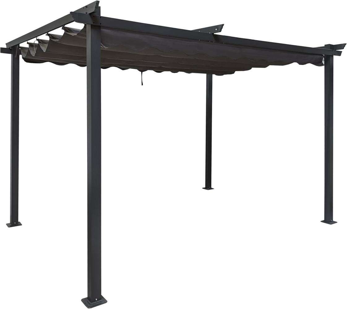 osoltus 3x3 Pergola mit ausziehbarem Dach Terrassenüberdachung mit Schiebedach Bild 1