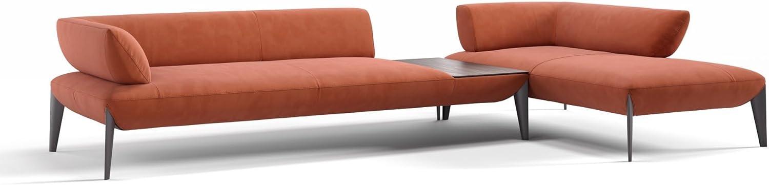 Sofanella Ecksofa ALMERIA Stoffgarnitur Sofalandschaft Couch in Weiß S: 330 Breite x 97 Tiefe Bild 1