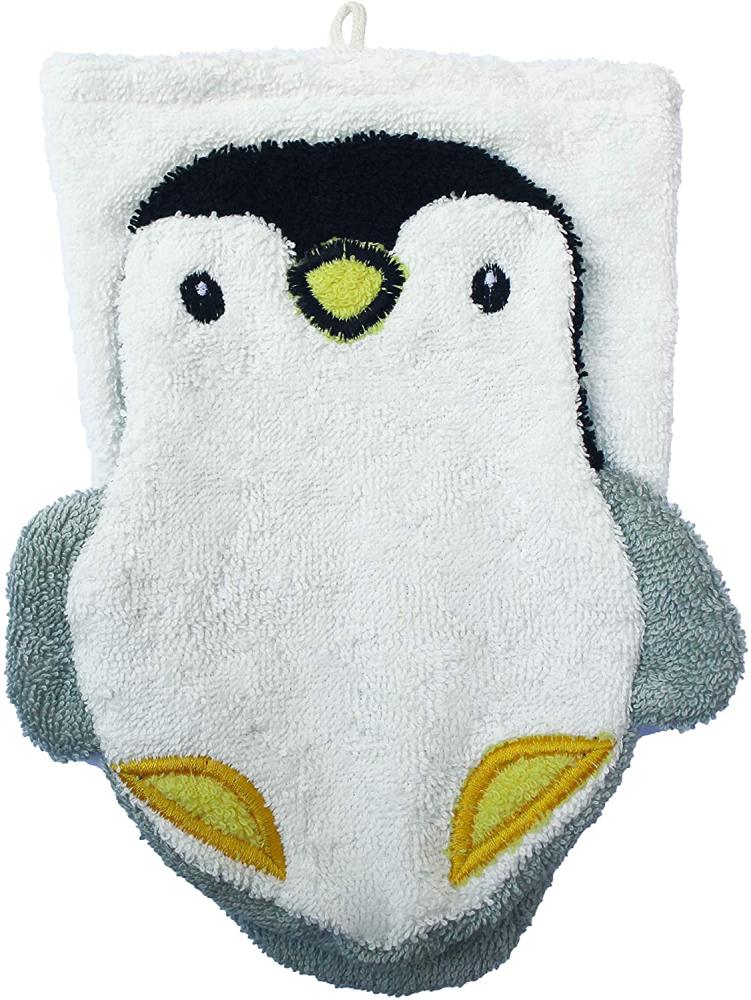 Fürnis Waschlappen Waschhandschuh BIO Pinguin groß Erwachsene Bild 1