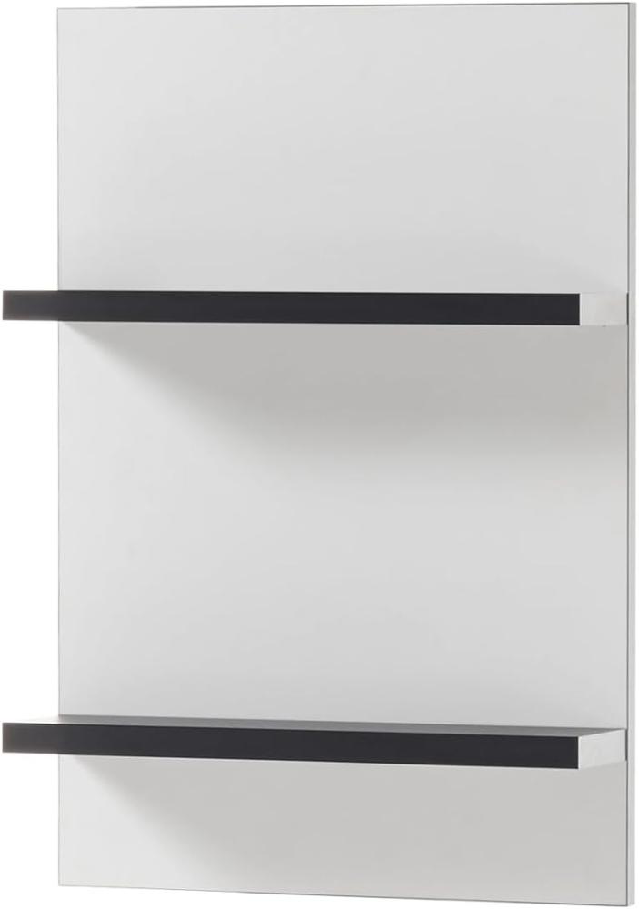 Badezimmer Hängeregal Design-D in weiß und schwarz 40 x 62 cm Bild 1