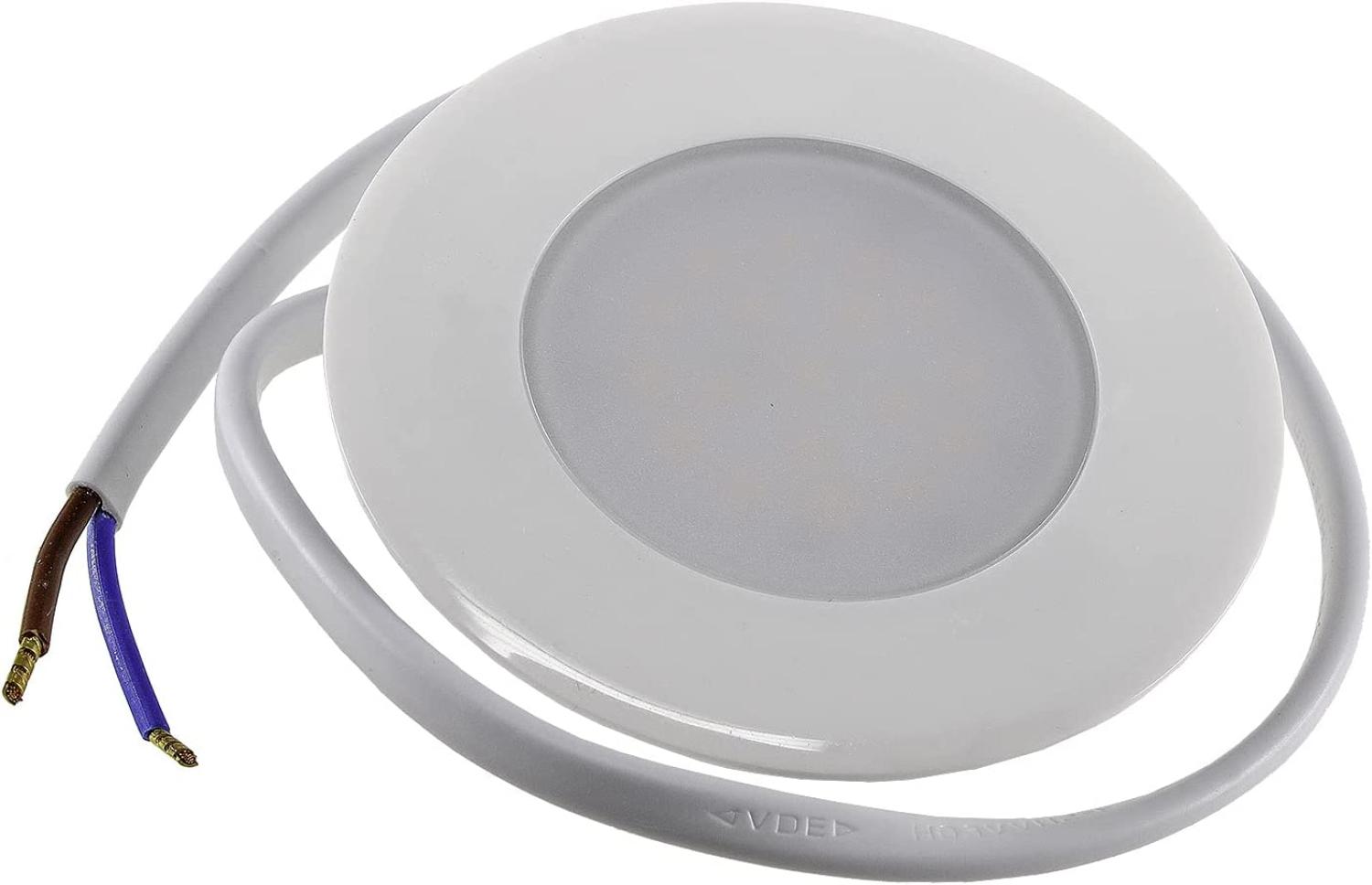 LED-Einbauleuchte "EBL-HV65w", weiß230V, 2W, 2900K, 230lm, warmweiß Bild 1