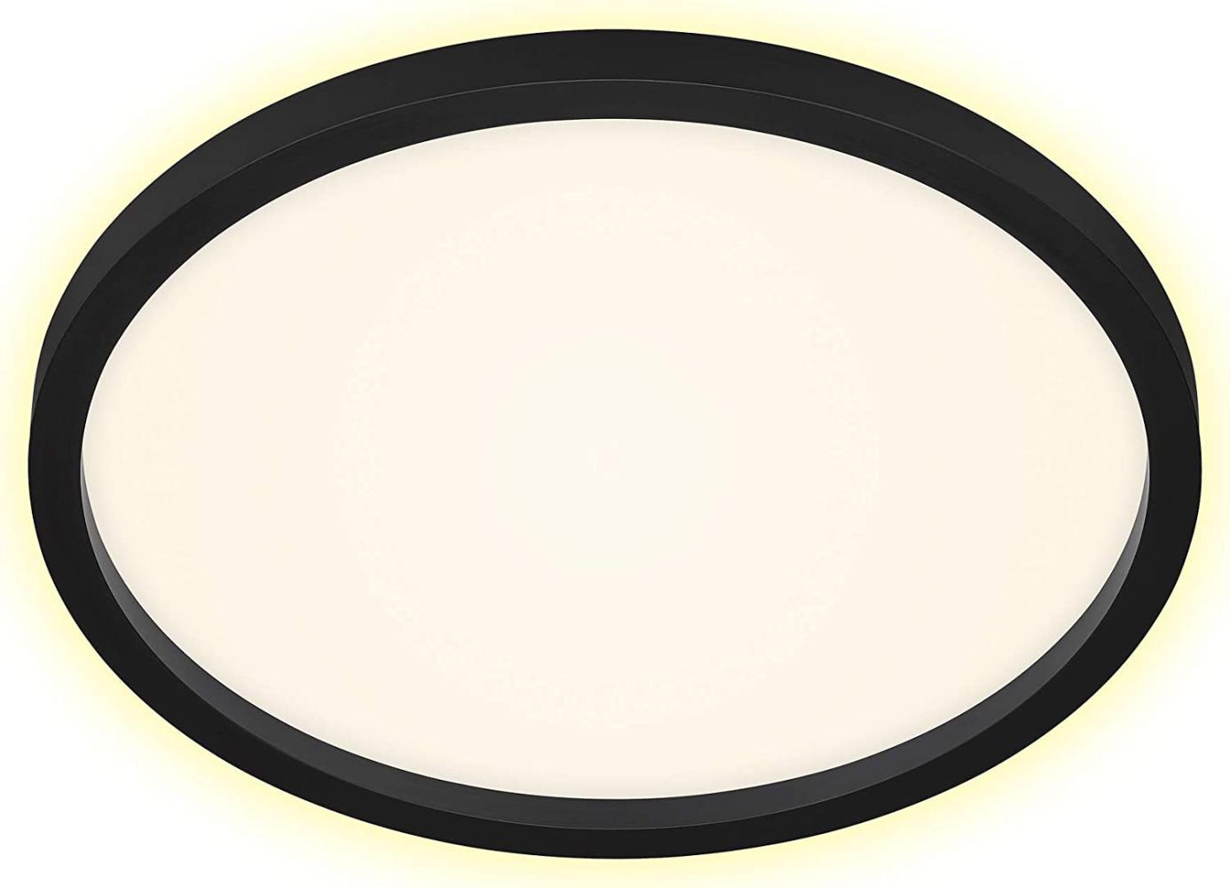 Briloner LED Panel Cadre schwarz Ø 42,5 cm warmweiß, Backlight-Effekt Bild 1