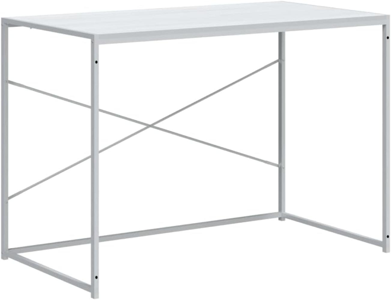 Computertisch Weiß 110x60x70 cm Holzwerkstoff Bild 1