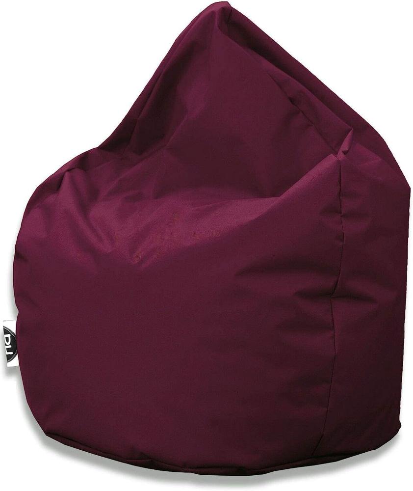 PATCH HOME Patchhome Sitzsack Tropfenform - Weinrot für In & Outdoor XXL 420 Liter - mit Styropor Füllung in 25 versch. Farben und 3 Größen Bild 1