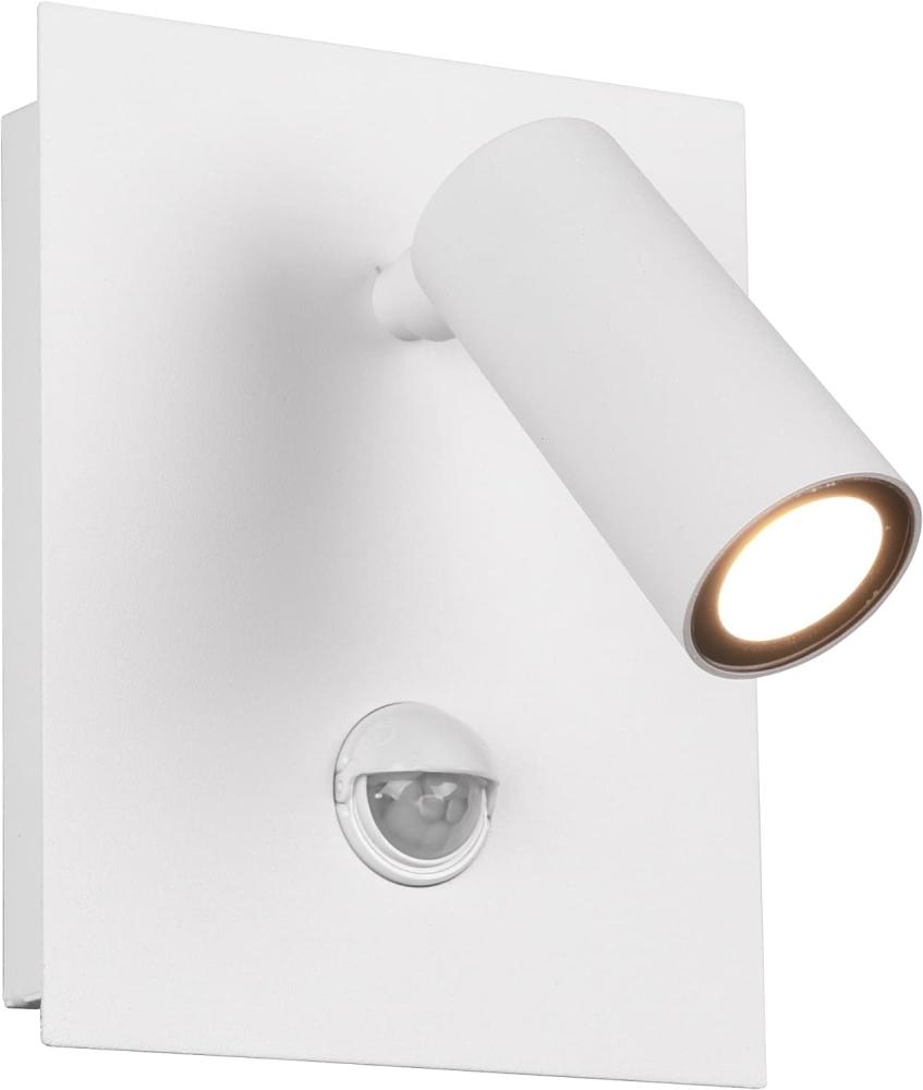 LED Außenwandleuchte TUNGA Strahler 1-flammig mit Bewegungsmelder, Weiß Bild 1